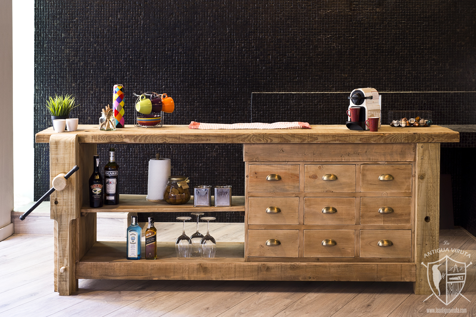 Mostrador Woodwork.160x50x85.885€ (5)