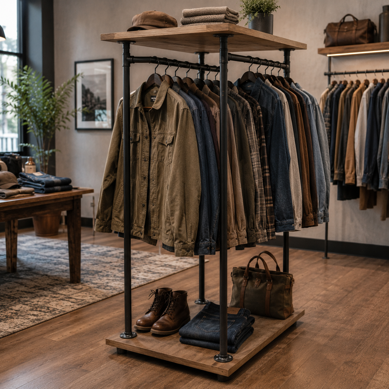 Mobiliario comercial de madera maciza a medida